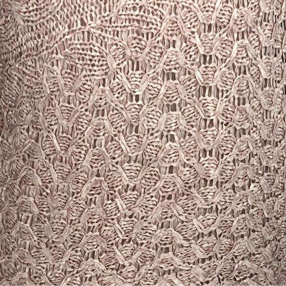 Soho Jeans New York & Company pullover dusty pink boat neck ribbon knit size S - Picture 4 of 13